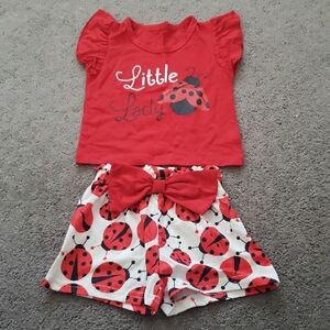Little Lady Red Ladybug Outfit
